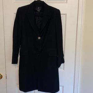 Women’s Size 36 3/4-Length Black Femme De Carrière Jacket/Blazer